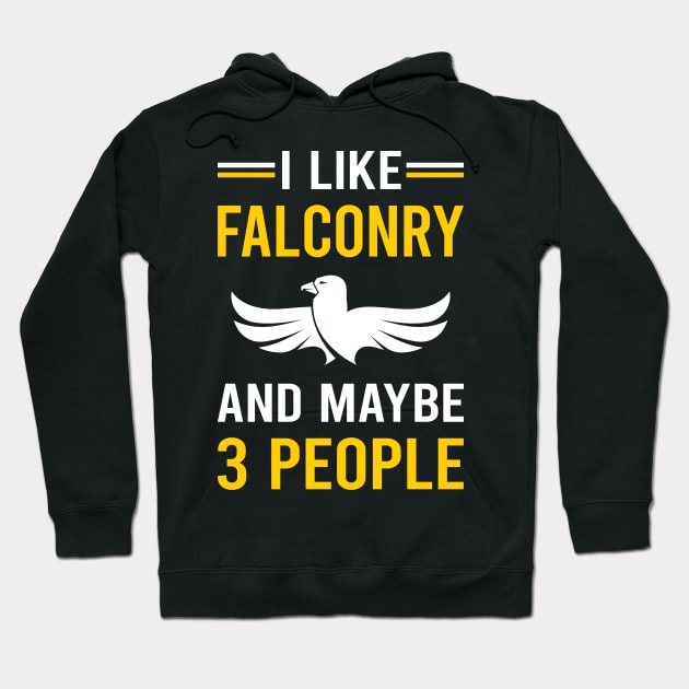 3 People Falconry Falconer Hoodie by Good Day